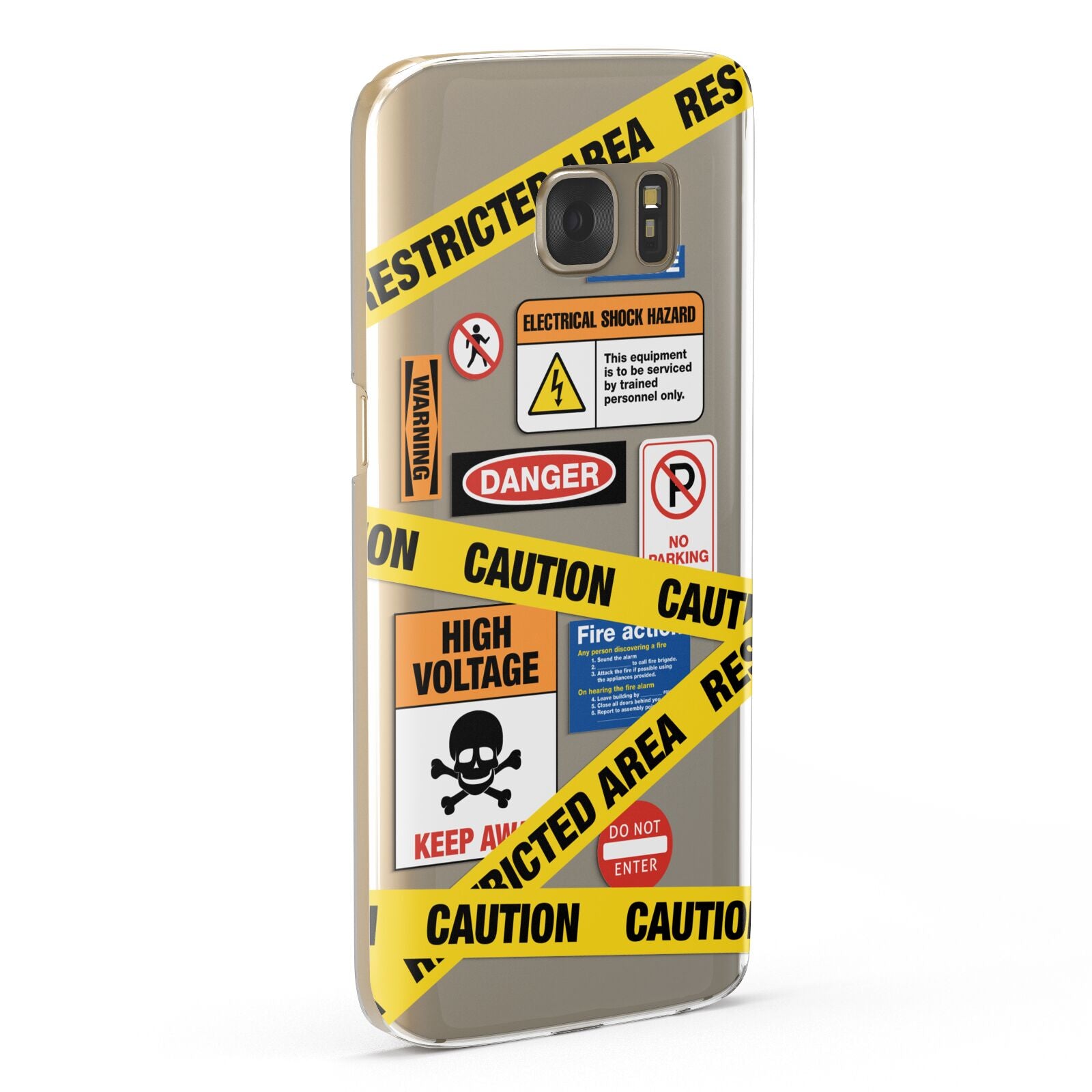 Caution Stickers Samsung Galaxy Case Fourty Five Degrees