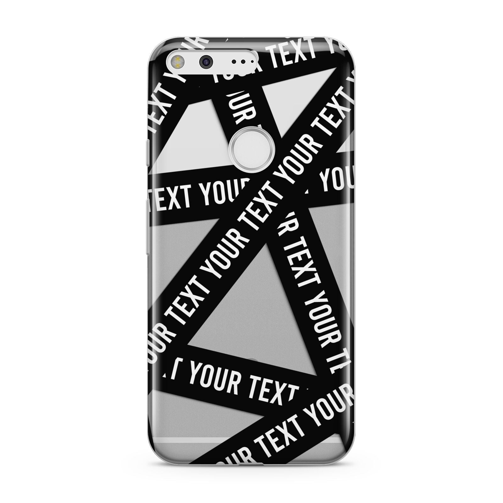 Caution Tape Custom Phrase Google Pixel Case