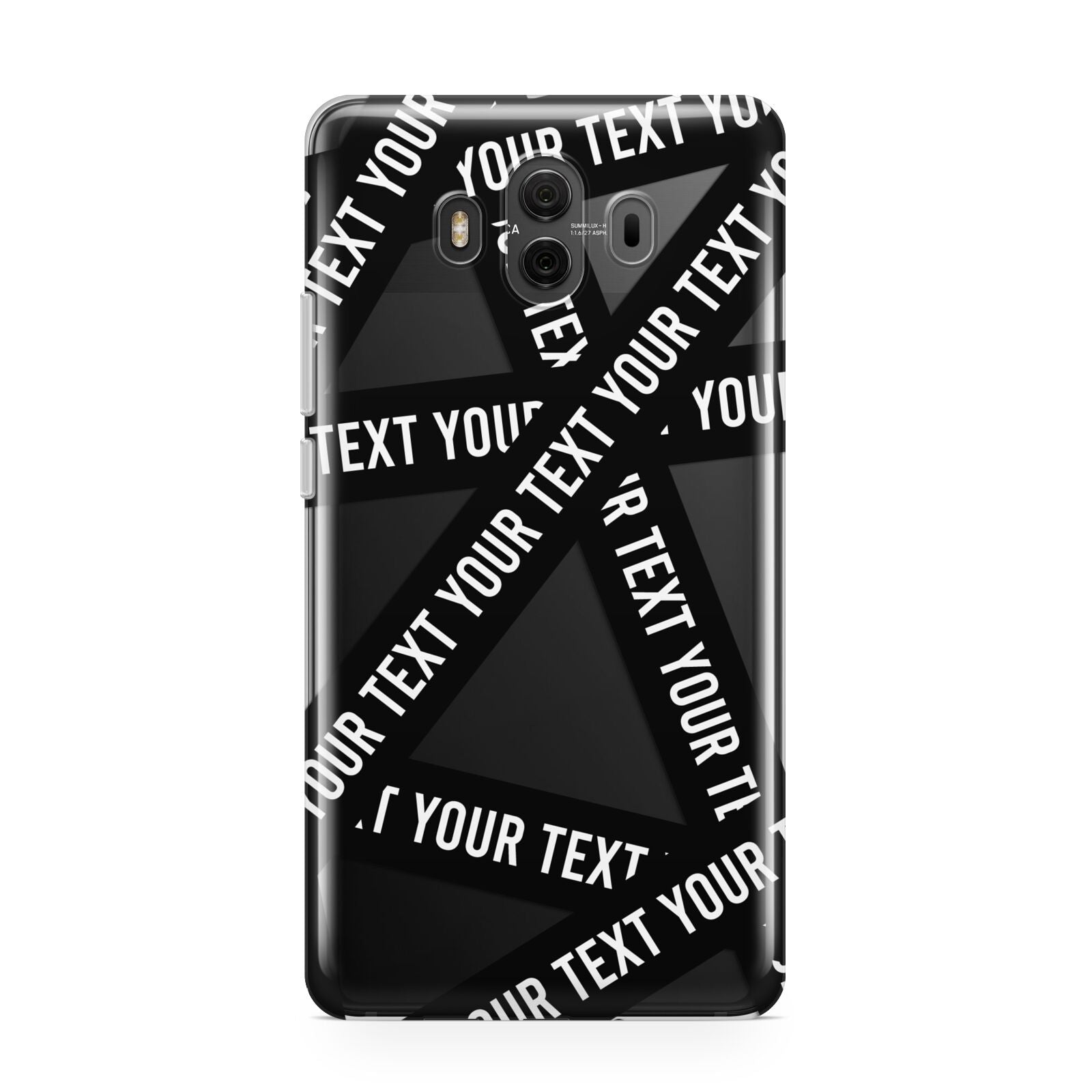 Caution Tape Custom Phrase Huawei Mate 10 Protective Phone Case