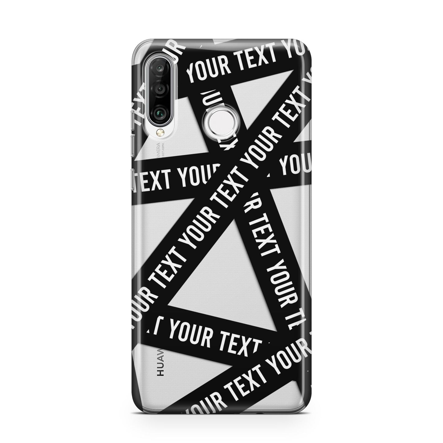 Caution Tape Custom Phrase Huawei P30 Lite Phone Case