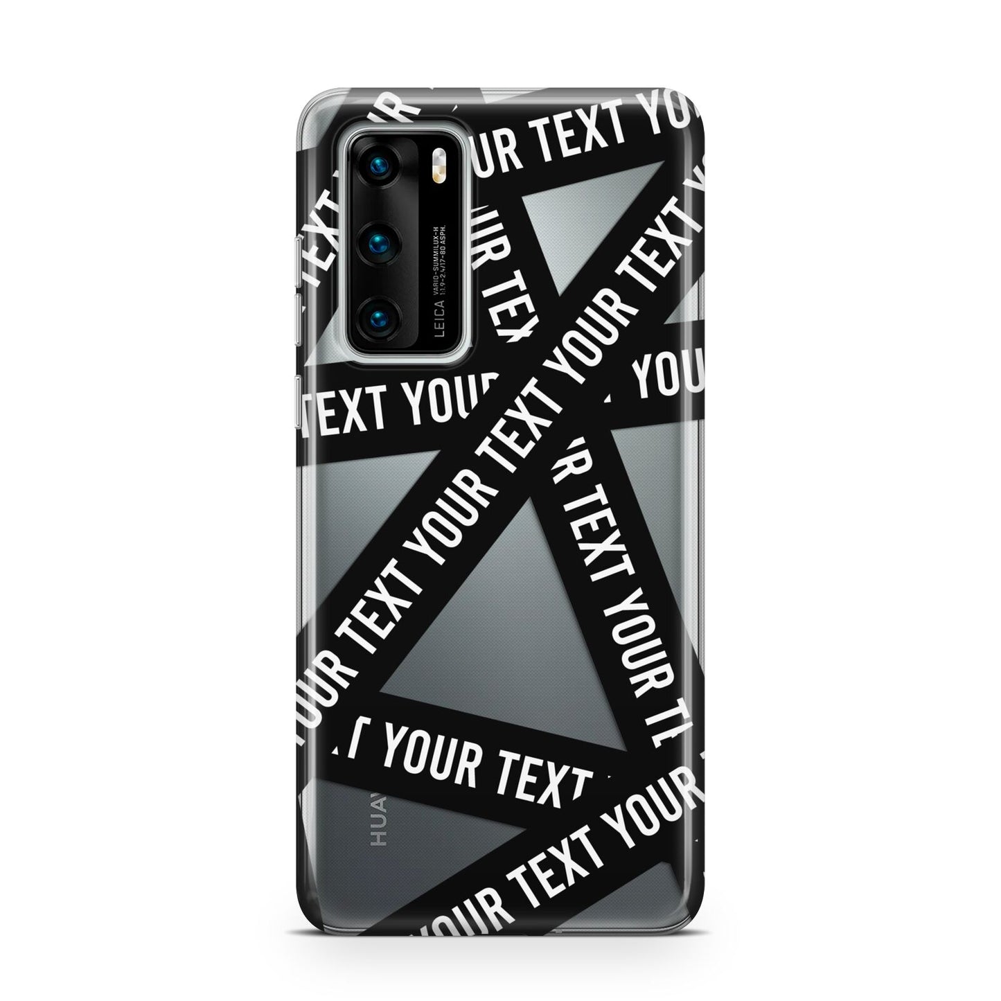 Caution Tape Custom Phrase Huawei P40 Phone Case