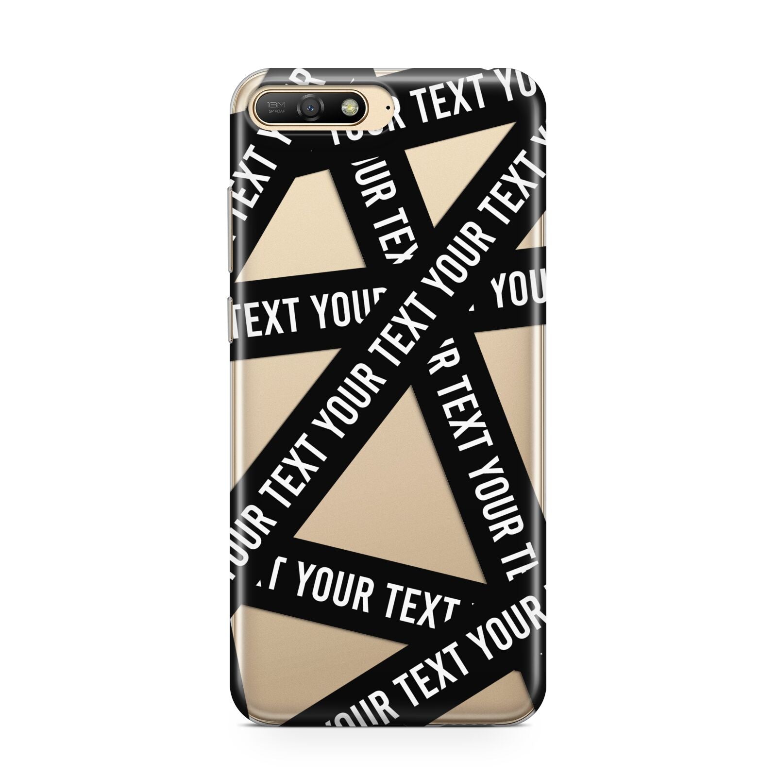 Caution Tape Custom Phrase Huawei Y6 2018