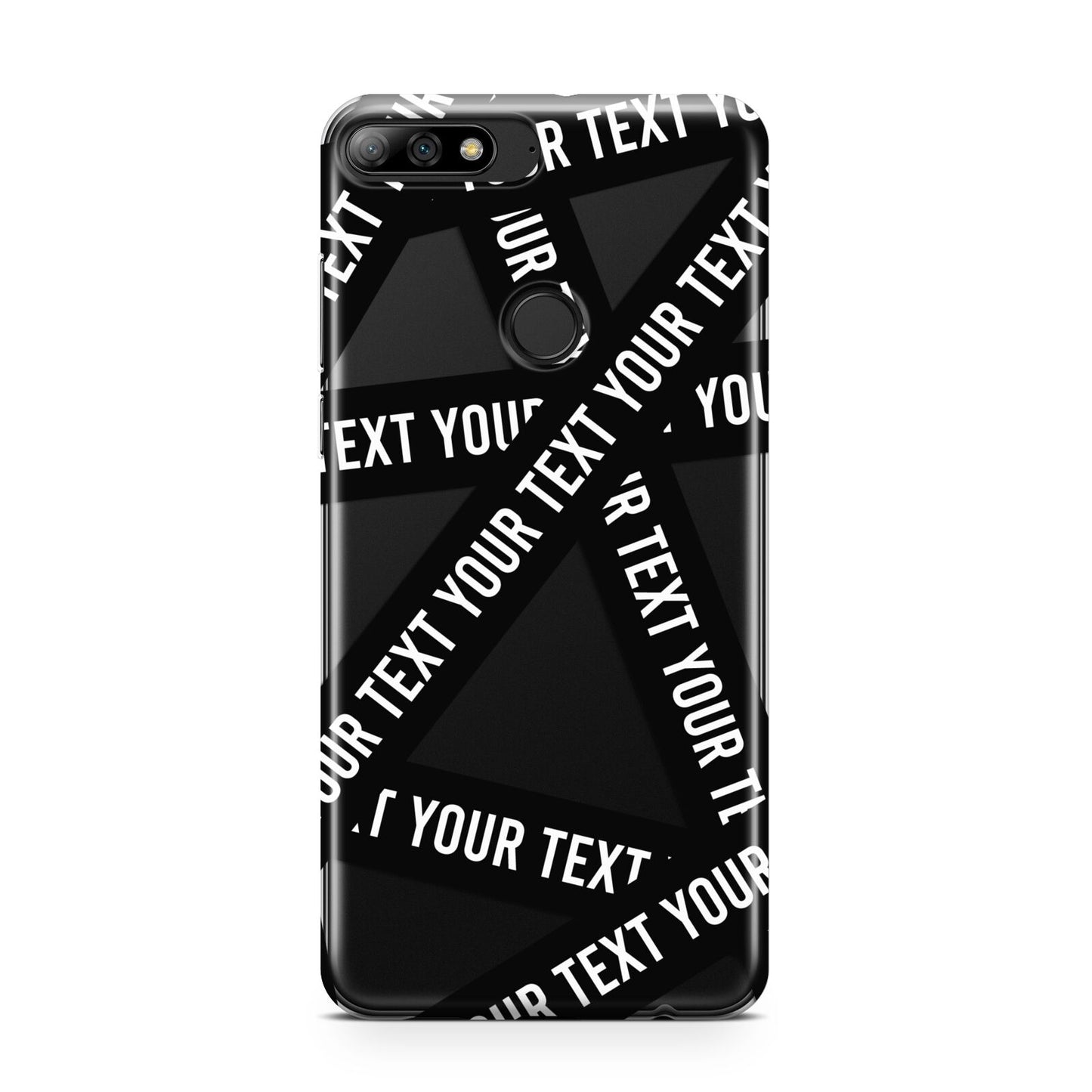 Caution Tape Custom Phrase Huawei Y7 2018