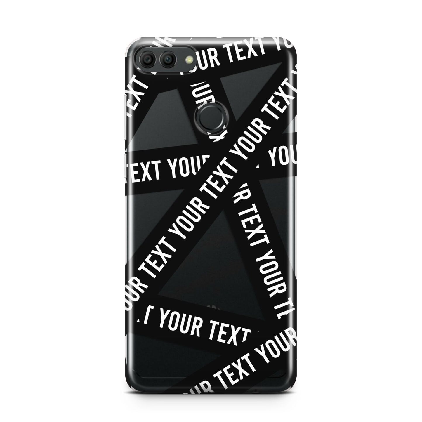 Caution Tape Custom Phrase Huawei Y9 2018