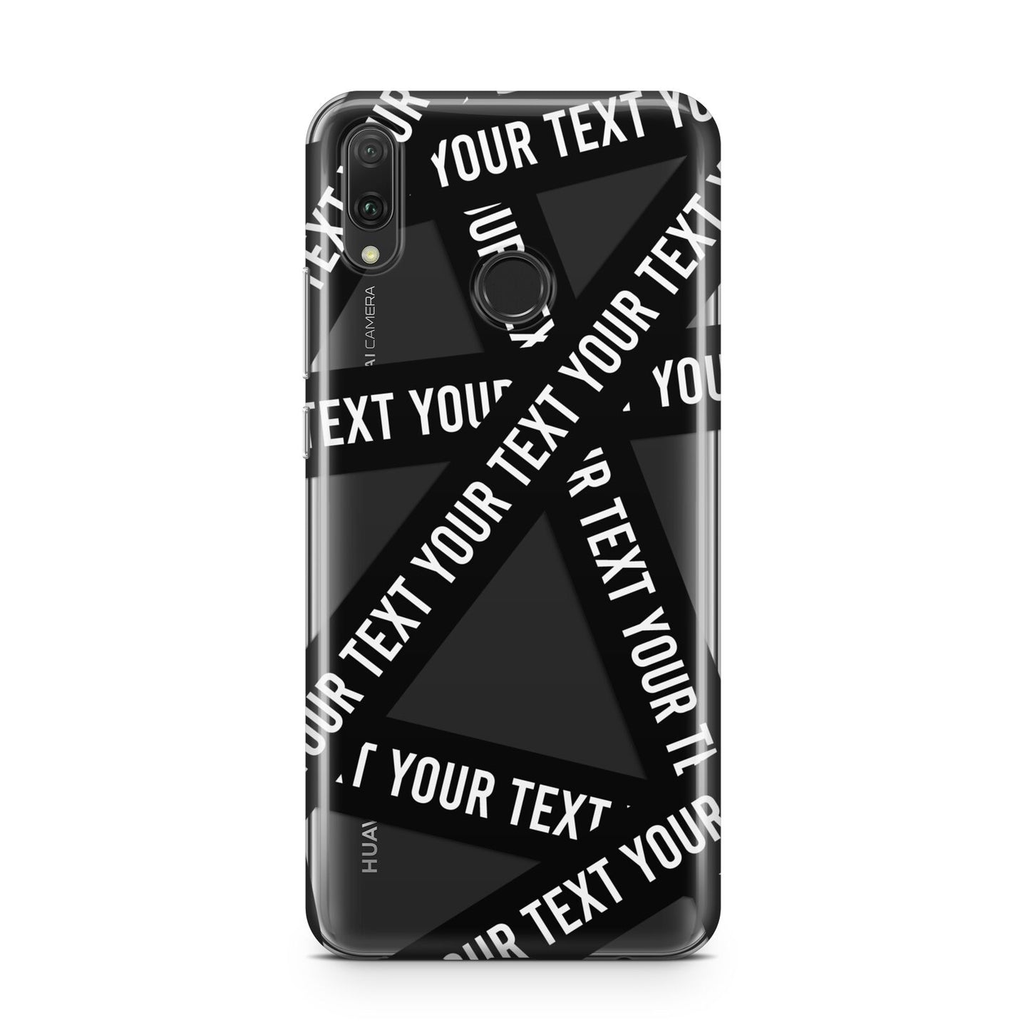 Caution Tape Custom Phrase Huawei Y9 2019