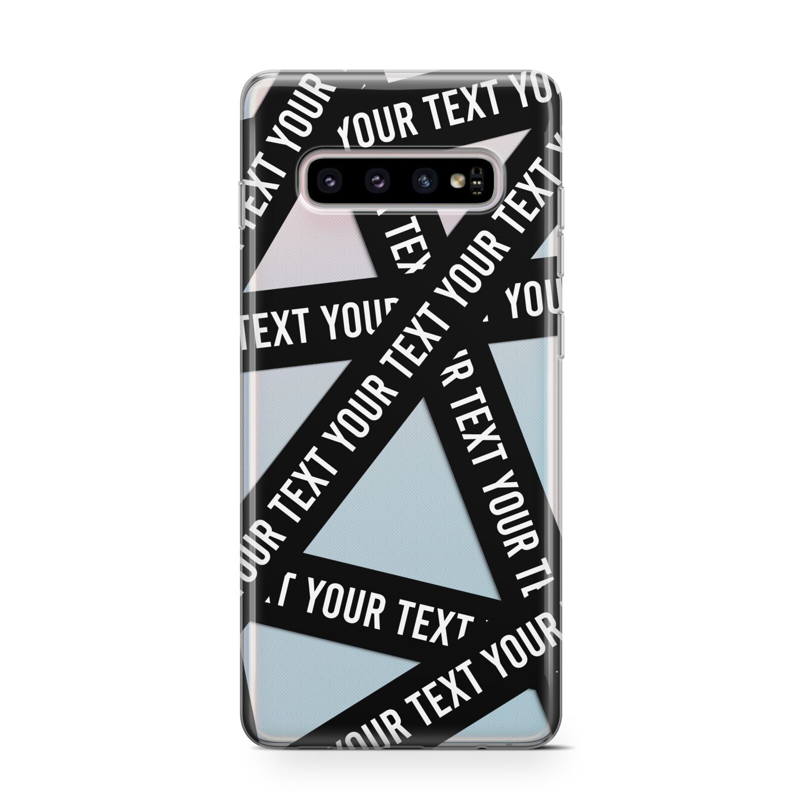 Caution Tape Custom Phrase Protective Samsung Galaxy Case