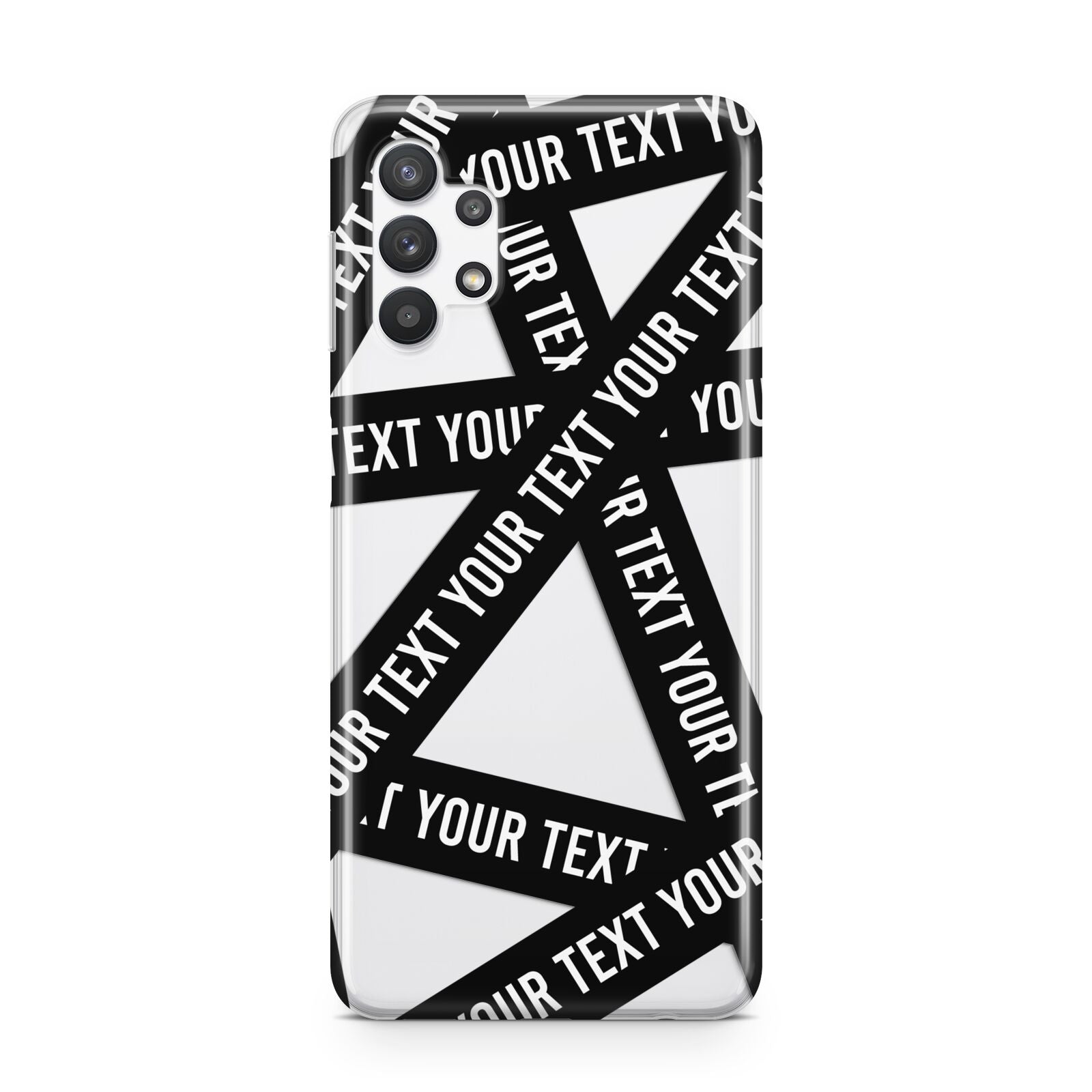 Caution Tape Custom Phrase Samsung A32 5G Case