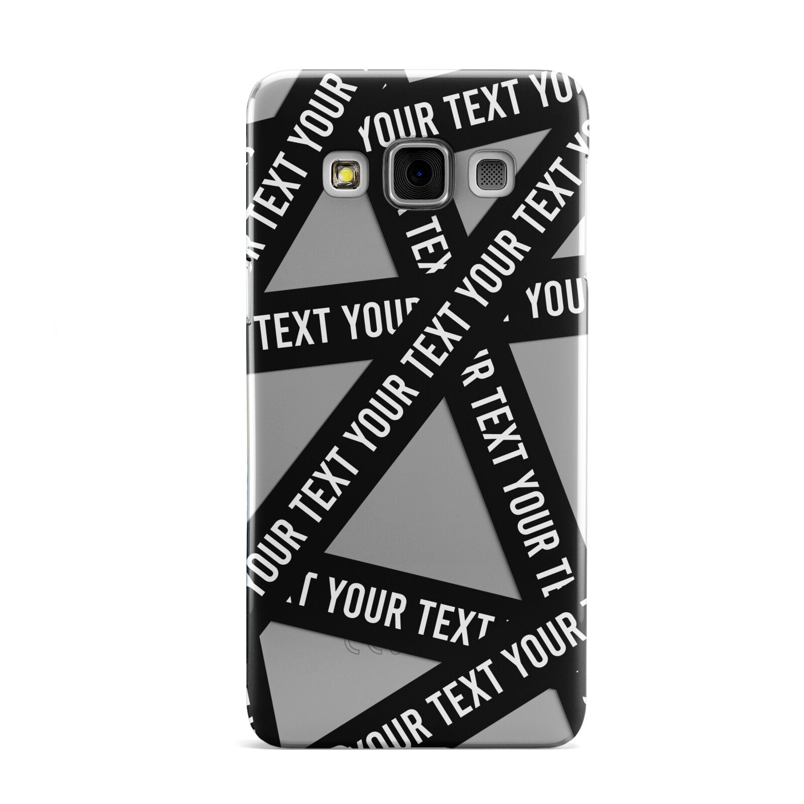 Caution Tape Custom Phrase Samsung Galaxy A3 Case