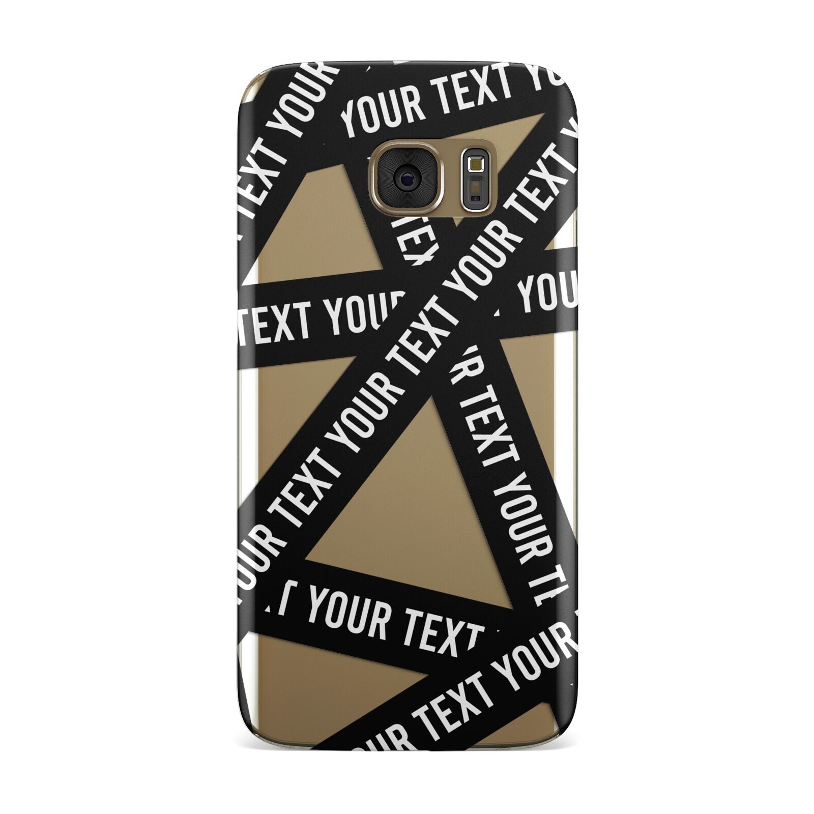 Caution Tape Custom Phrase Samsung Galaxy Case