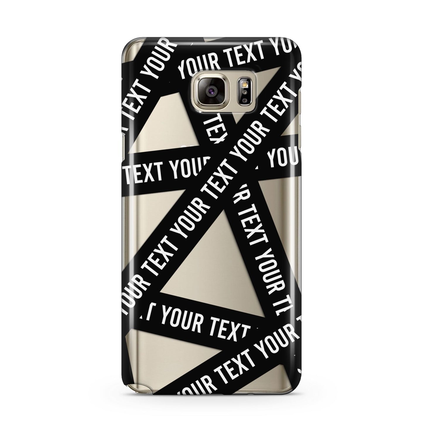 Caution Tape Custom Phrase Samsung Galaxy Note 5 Case