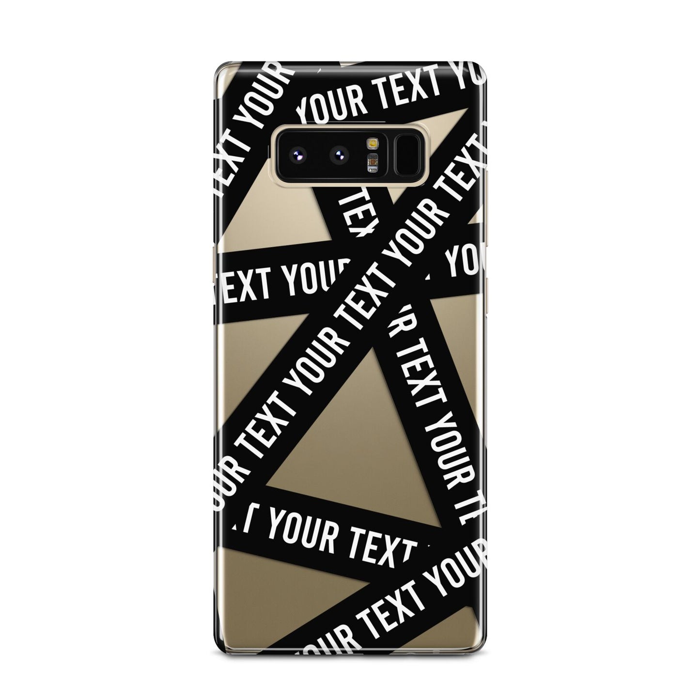 Caution Tape Custom Phrase Samsung Galaxy Note 8 Case