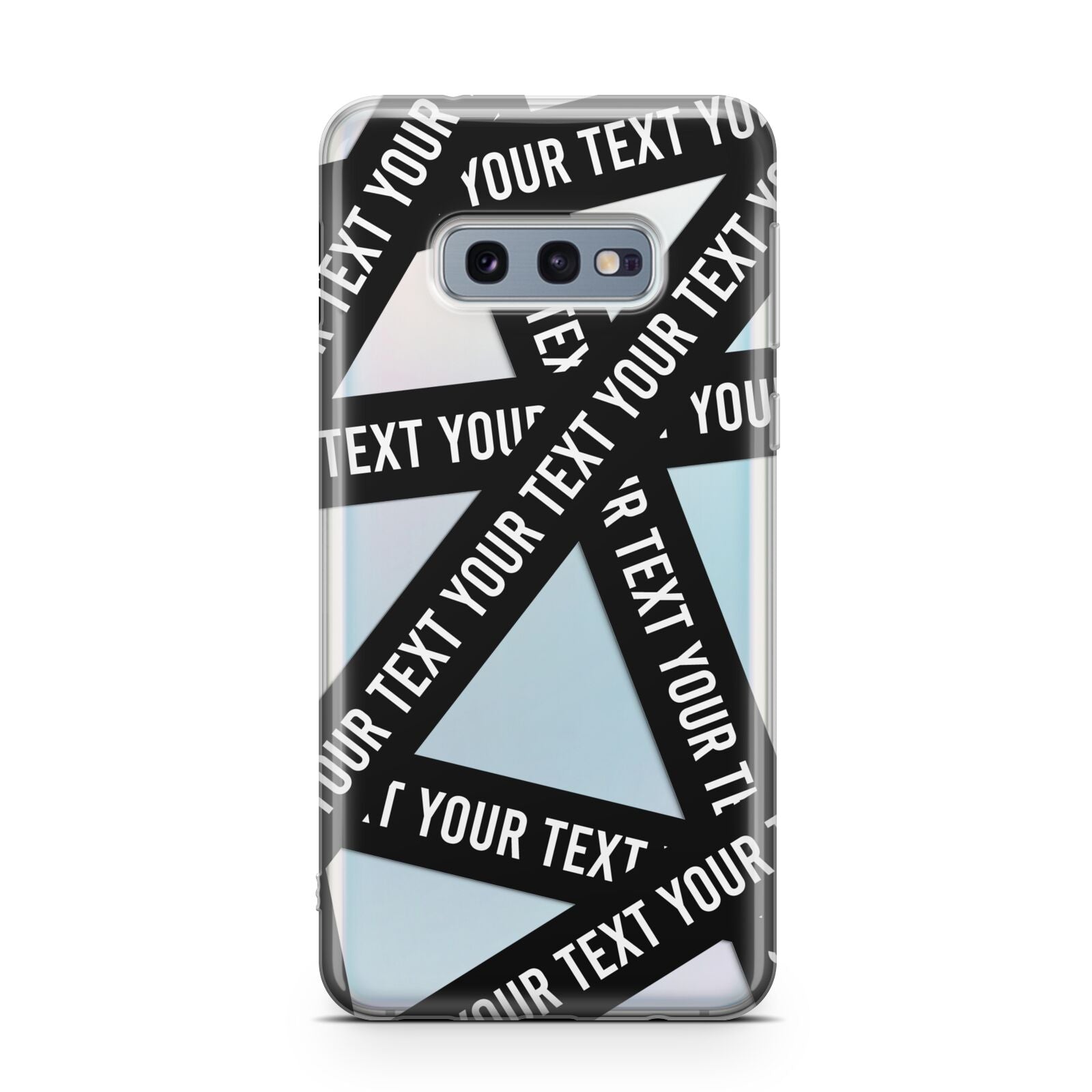 Caution Tape Custom Phrase Samsung Galaxy S10E Case