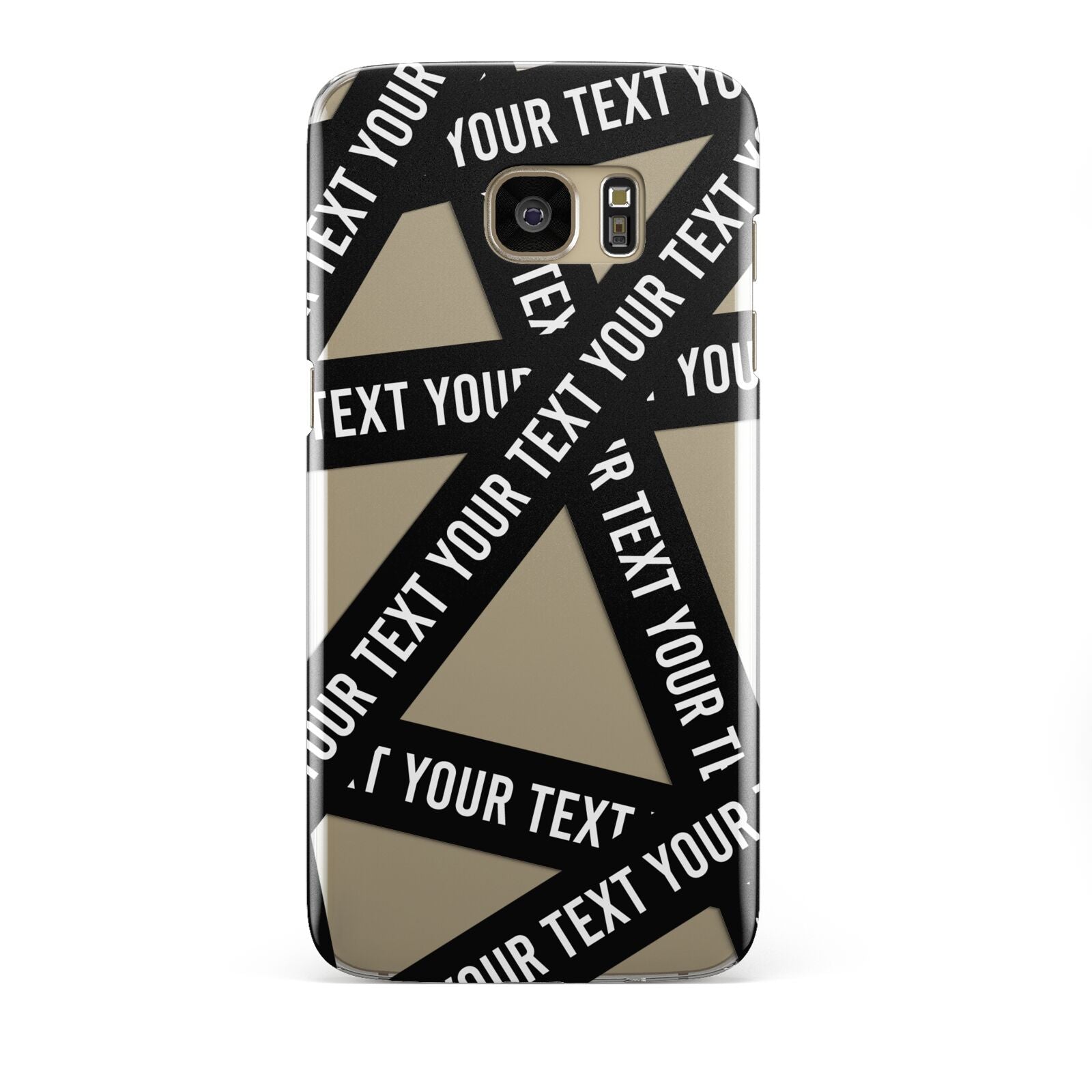 Caution Tape Custom Phrase Samsung Galaxy S7 Edge Case