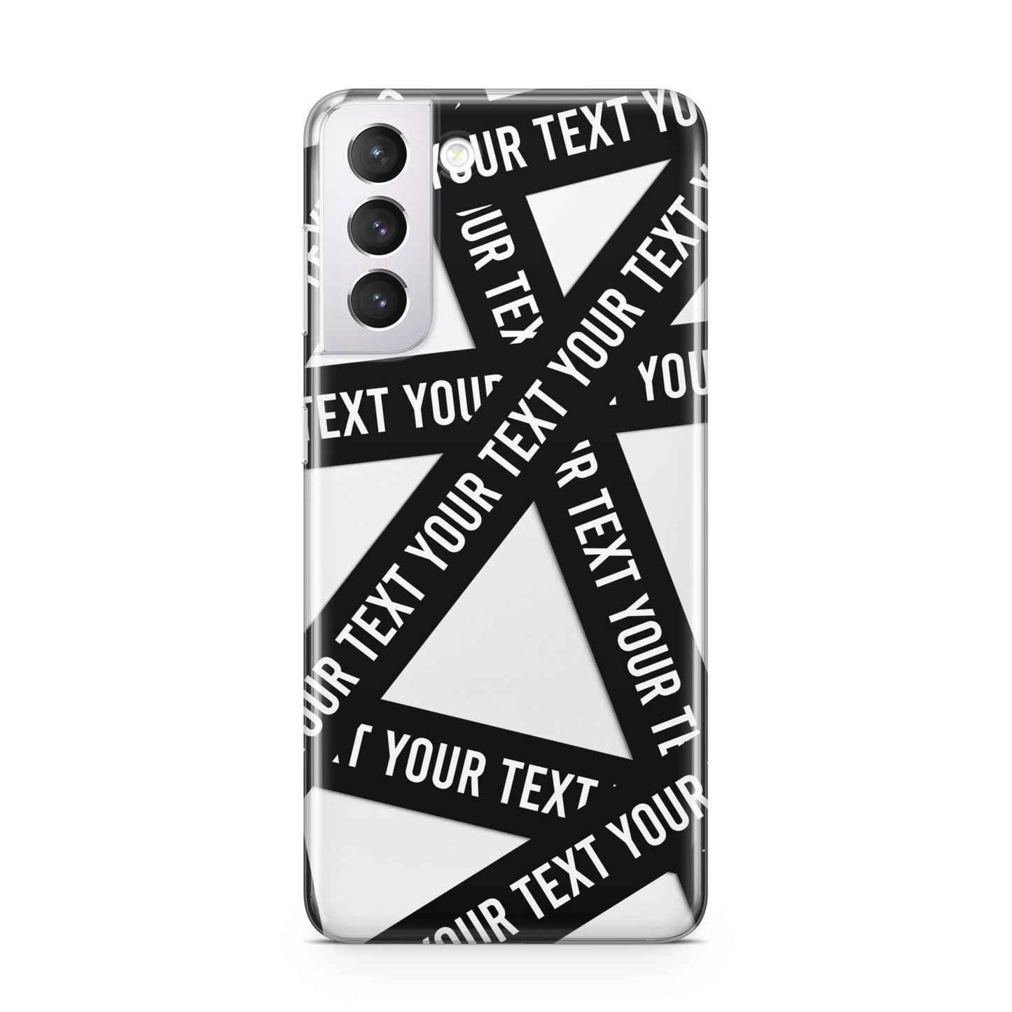 Caution Tape Custom Phrase Samsung S21 Case