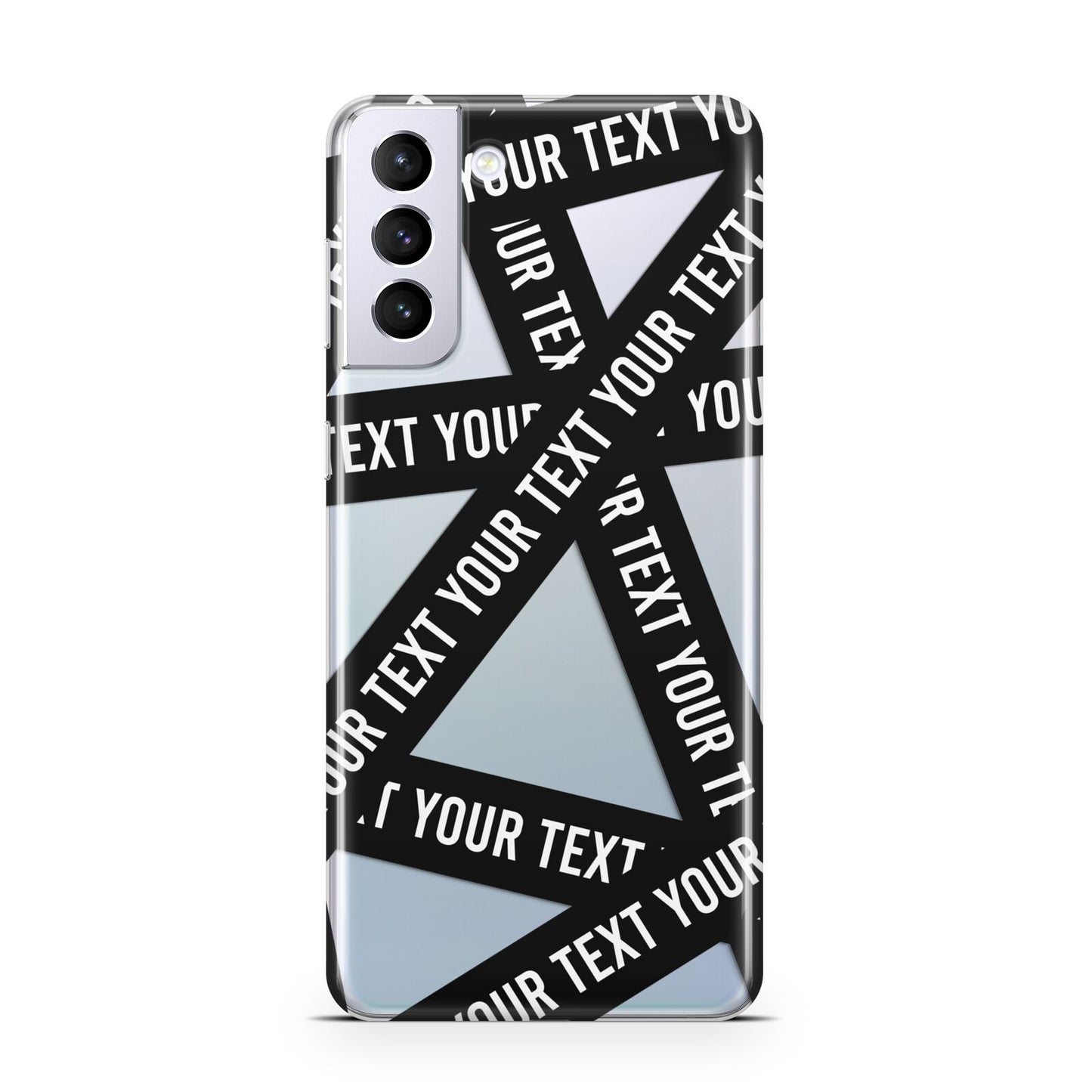 Caution Tape Custom Phrase Samsung S21 Plus Case