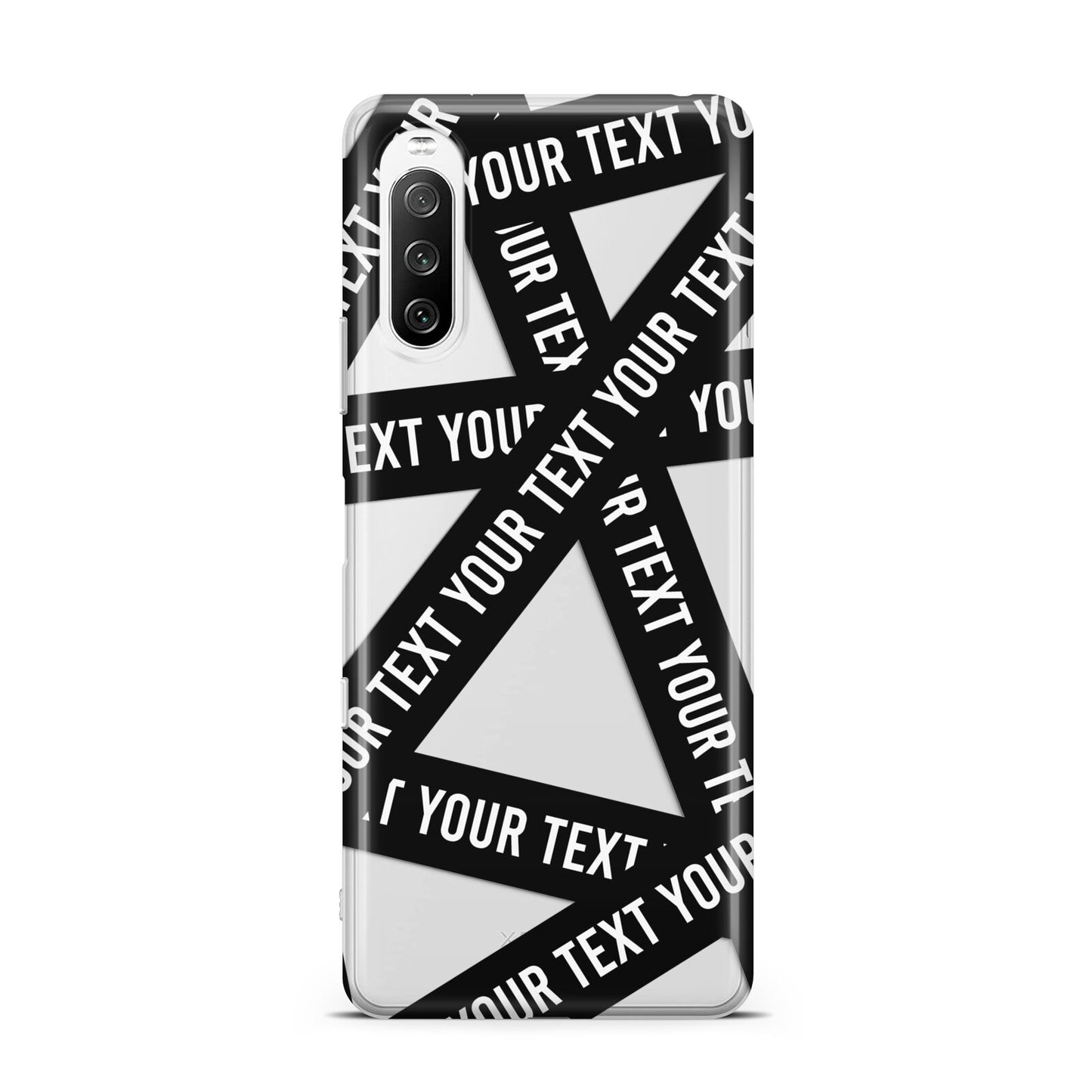 Caution Tape Custom Phrase Sony Xperia 10 III Case