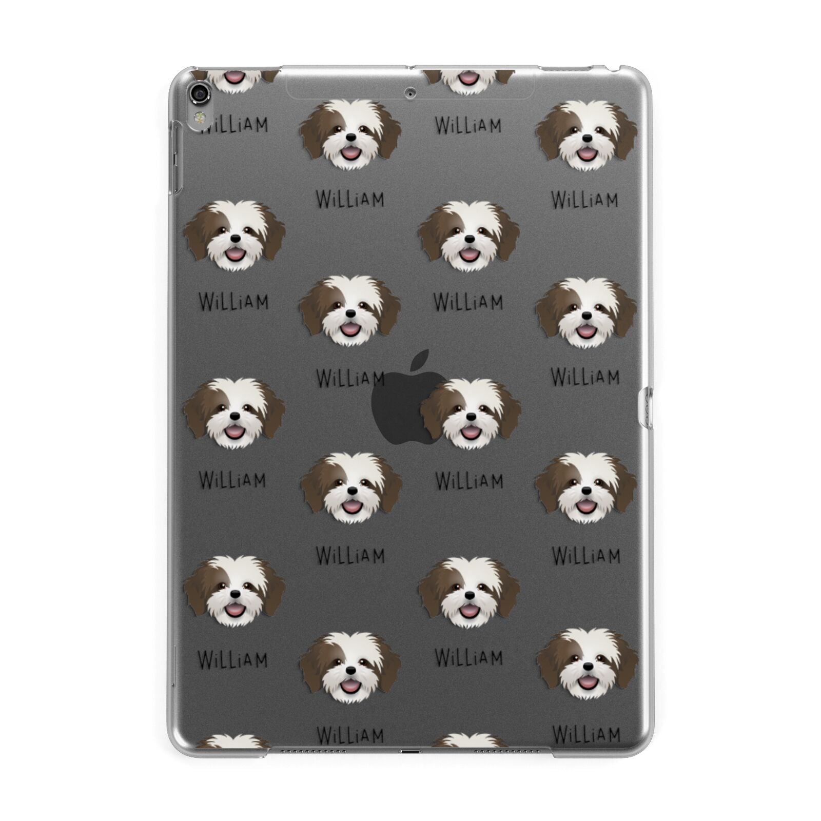 Cava Tzu Icon with Name Apple iPad Grey Case