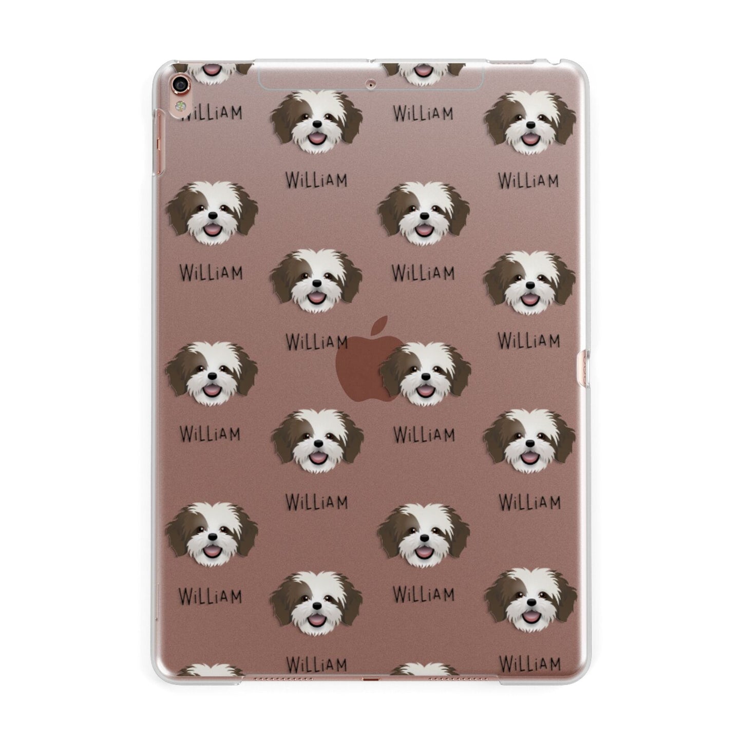 Cava Tzu Icon with Name Apple iPad Rose Gold Case