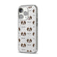 Cava Tzu Icon with Name iPhone 14 Pro Glitter Tough Case Silver Angled Image