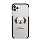 Cava Tzu Personalised Apple iPhone 11 Pro Max in Silver with Black Impact Case