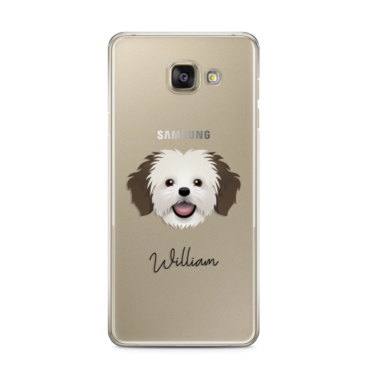 Cava Tzu Personalised Samsung Galaxy A3 2016 Case on gold phone