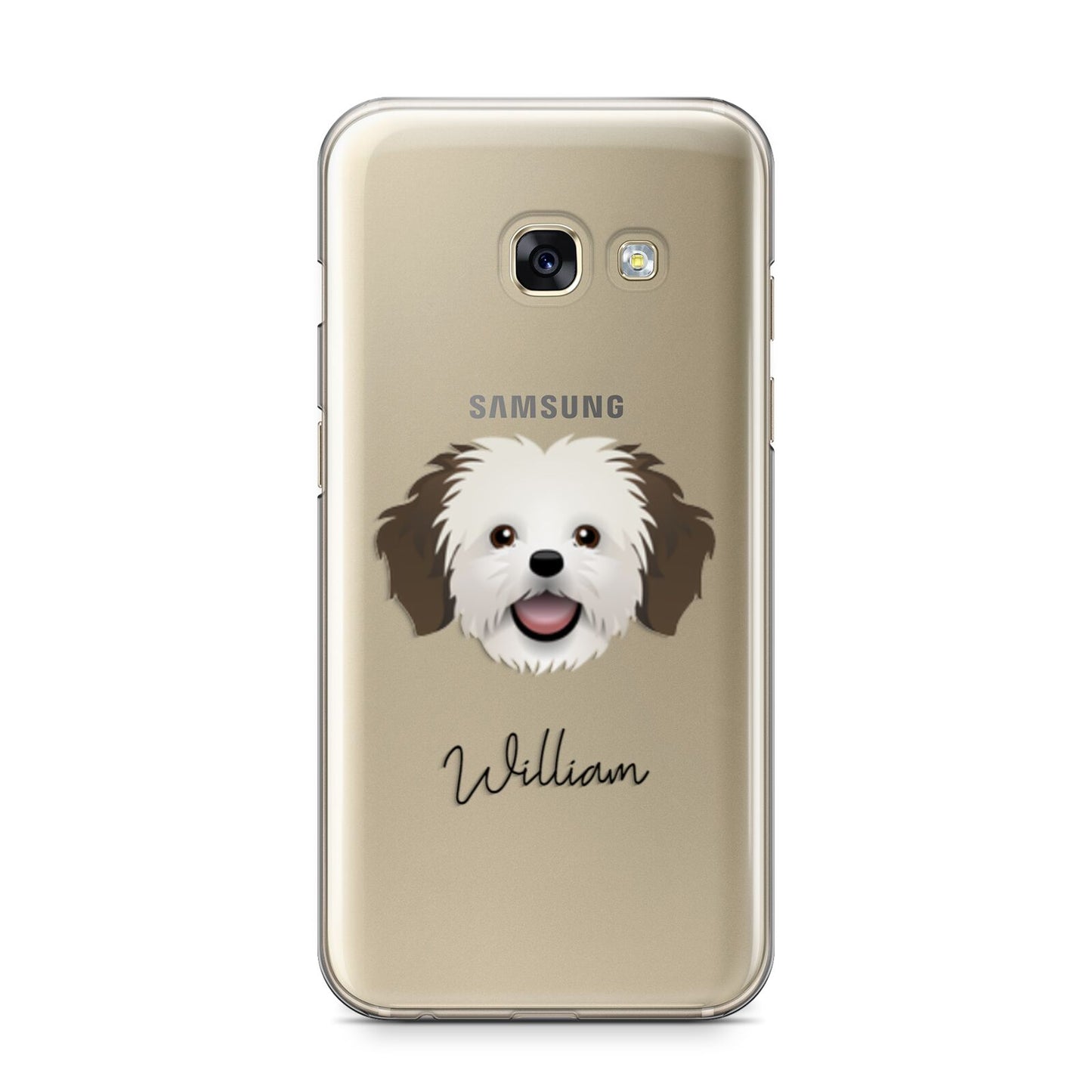 Cava Tzu Personalised Samsung Galaxy A3 2017 Case on gold phone