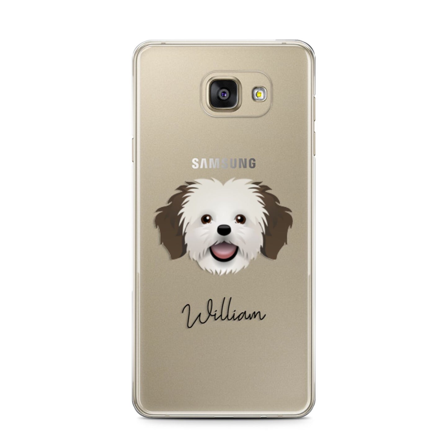 Cava Tzu Personalised Samsung Galaxy A7 2016 Case on gold phone