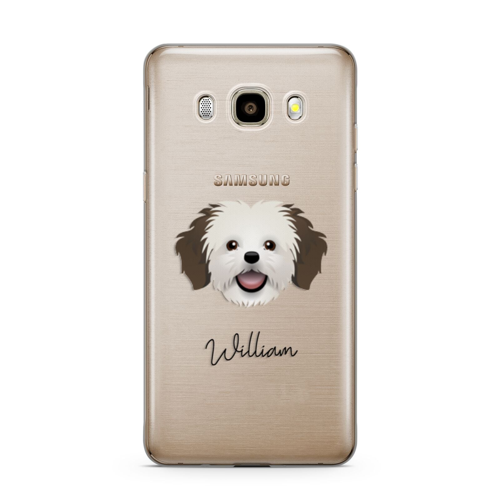 Cava Tzu Personalised Samsung Galaxy J7 2016 Case on gold phone