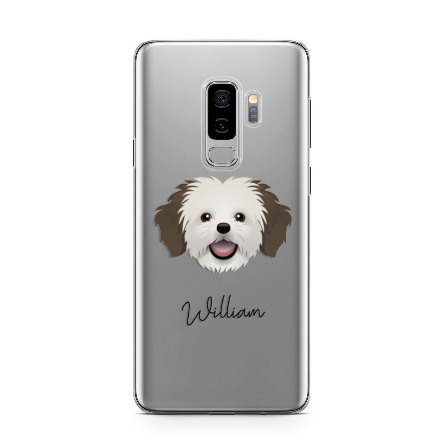 Cava Tzu Personalised Samsung Galaxy S9 Plus Case on Silver phone