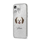 Cava Tzu Personalised iPhone 14 Pro Max Glitter Tough Case Silver Angled Image