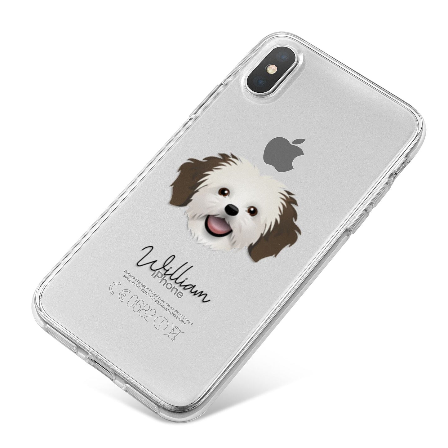 Cava Tzu Personalised iPhone X Bumper Case on Silver iPhone
