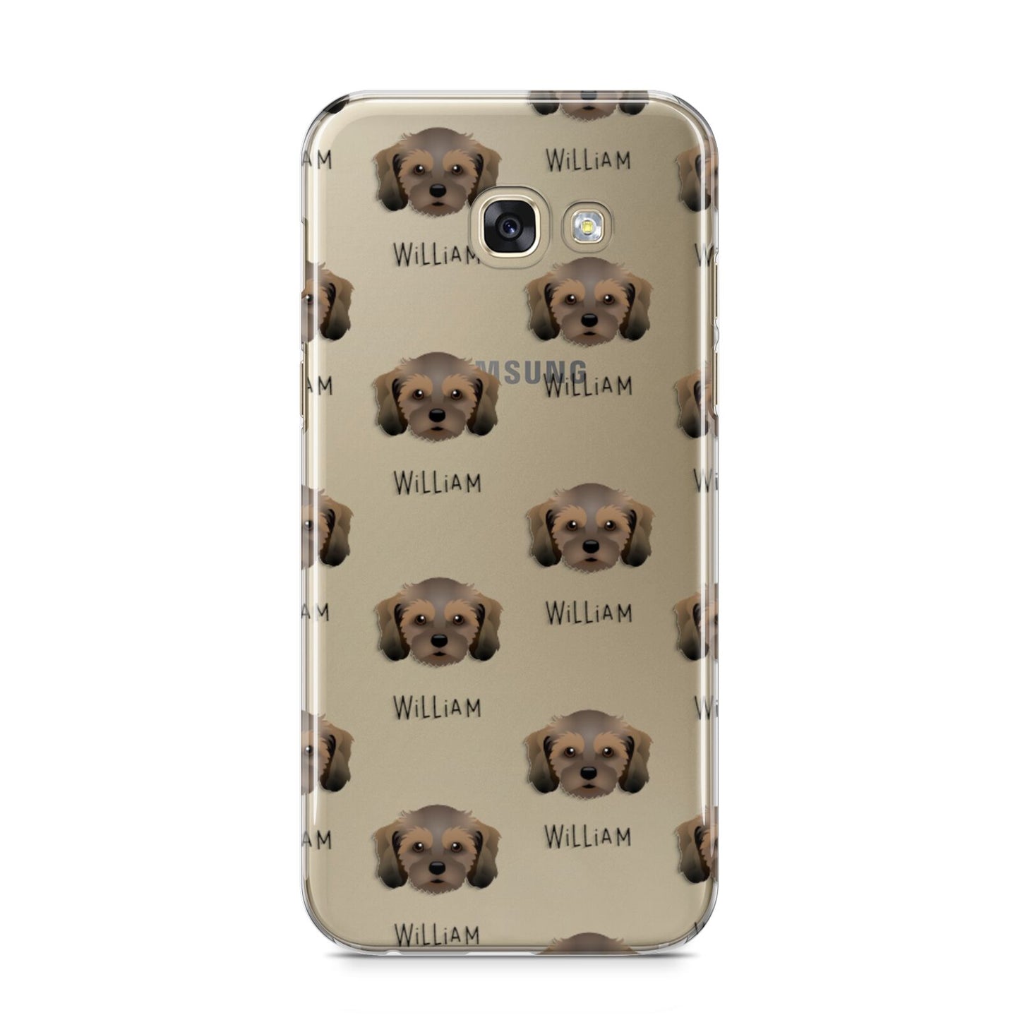 Cavachon Icon with Name Samsung Galaxy A5 2017 Case on gold phone