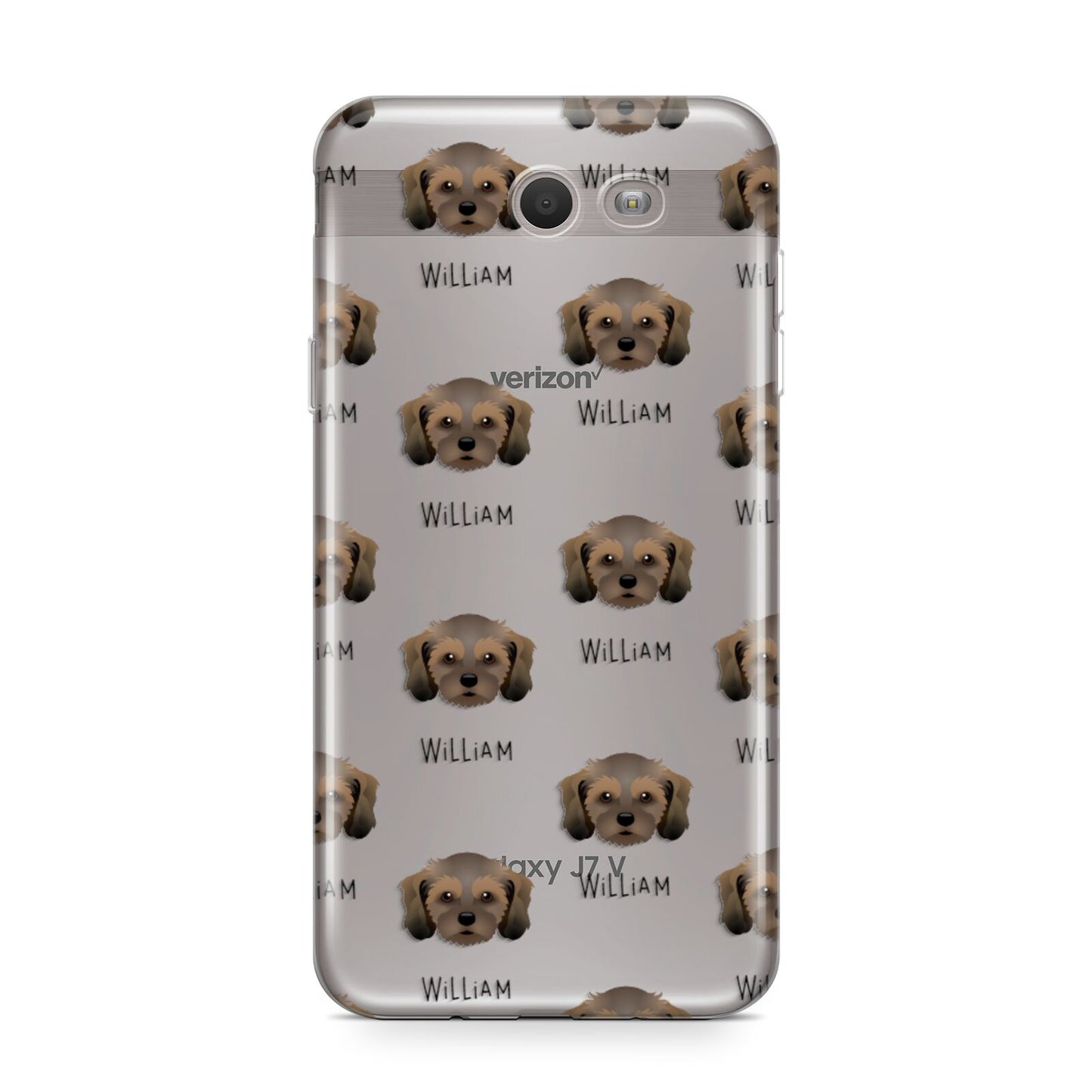 Cavachon Icon with Name Samsung Galaxy J7 2017 Case