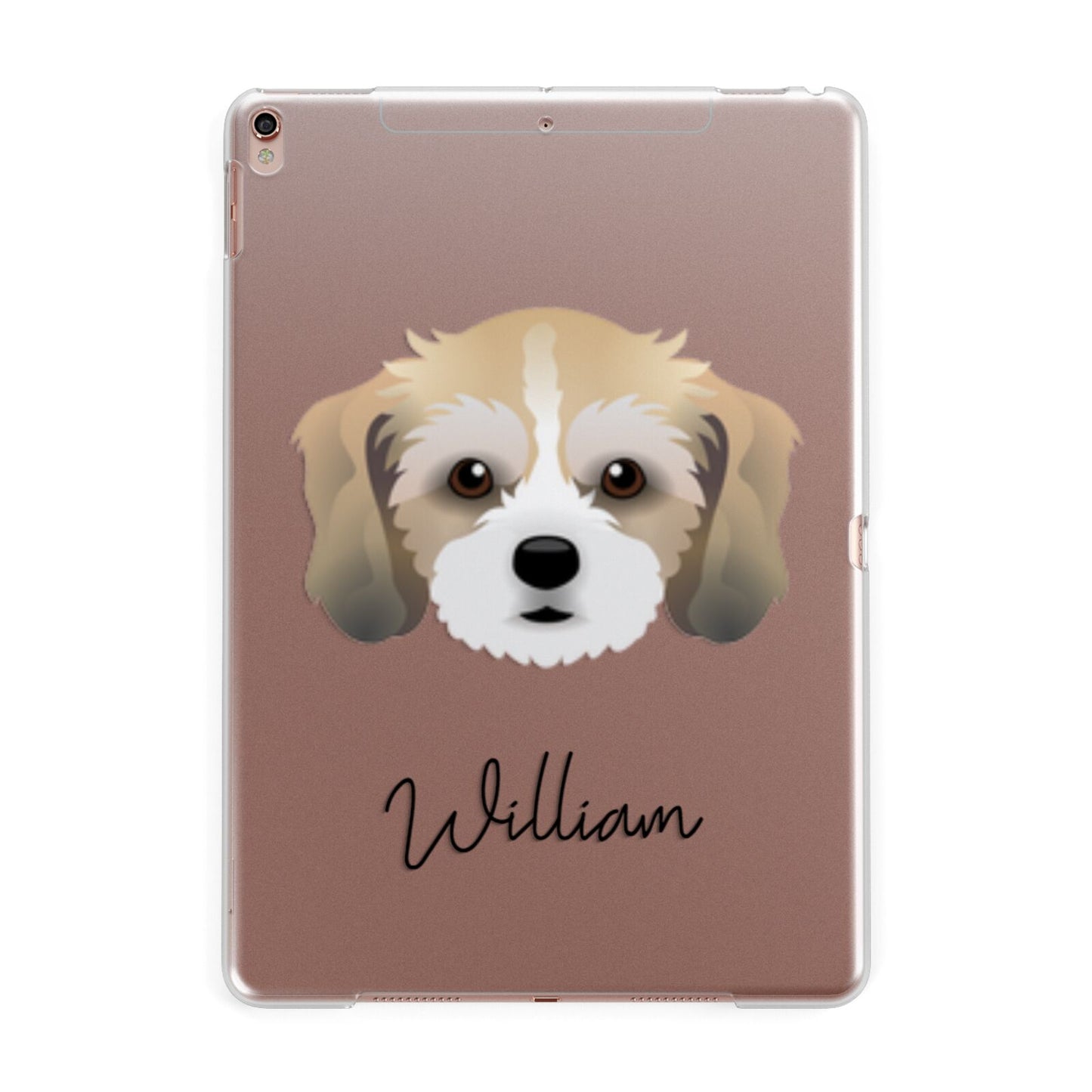 Cavachon Personalised Apple iPad Rose Gold Case