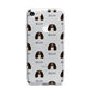 Cavalier King Charles Spaniel Icon with Name iPhone 7 Bumper Case on Silver iPhone