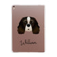 Cavalier King Charles Spaniel Personalised Apple iPad Rose Gold Case