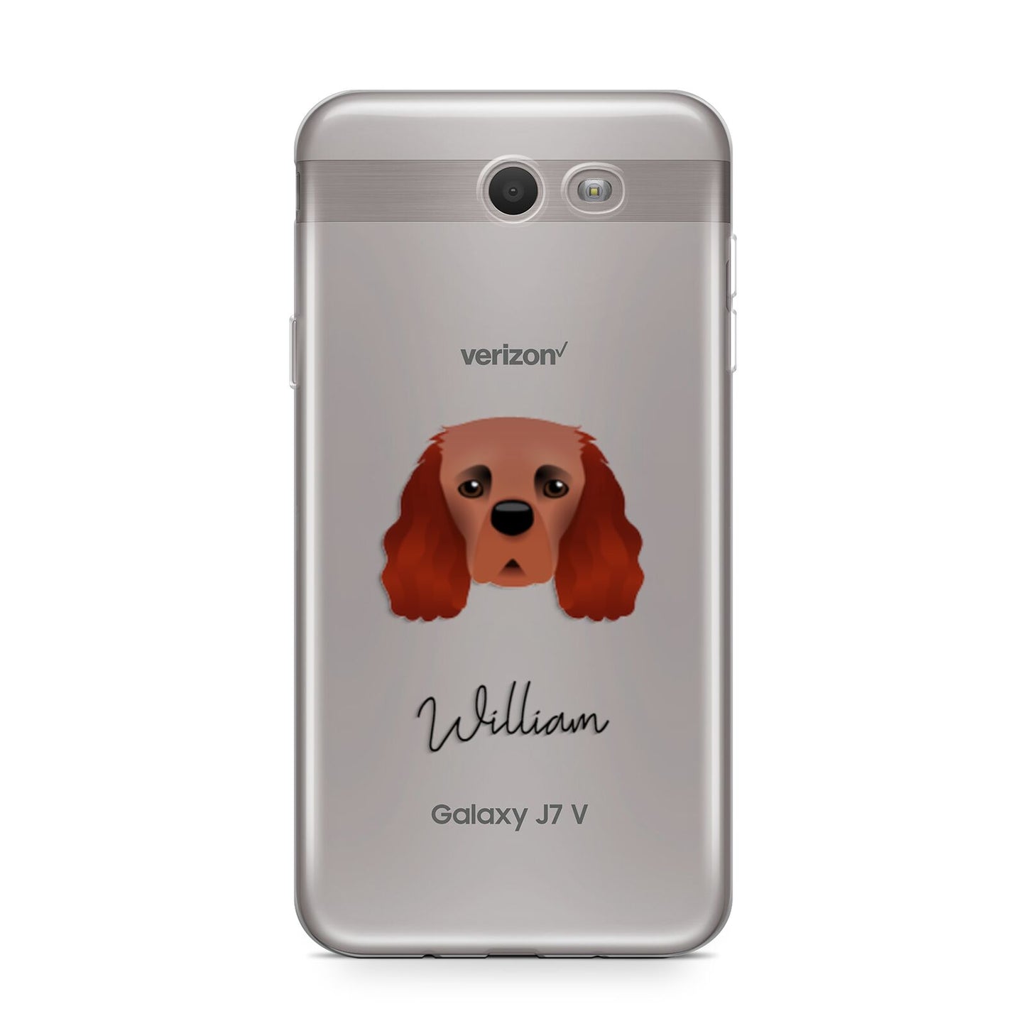 Cavalier King Charles Spaniel Personalised Samsung Galaxy J7 2017 Case