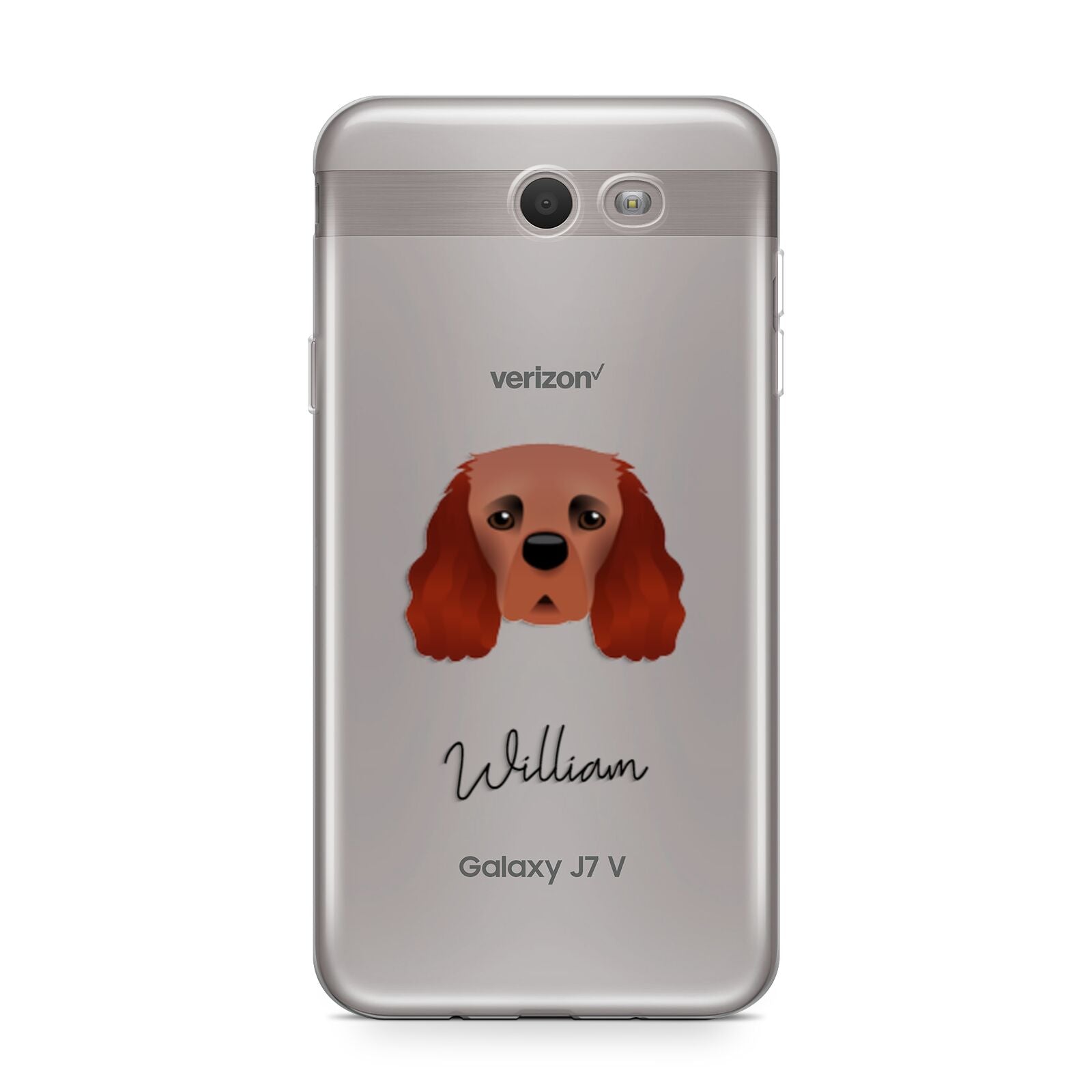 Cavalier King Charles Spaniel Personalised Samsung Galaxy J7 2017 Case