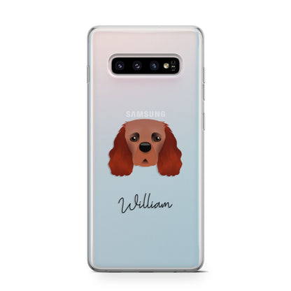 Cavalier King Charles Spaniel Personalised Samsung Galaxy S10 Case