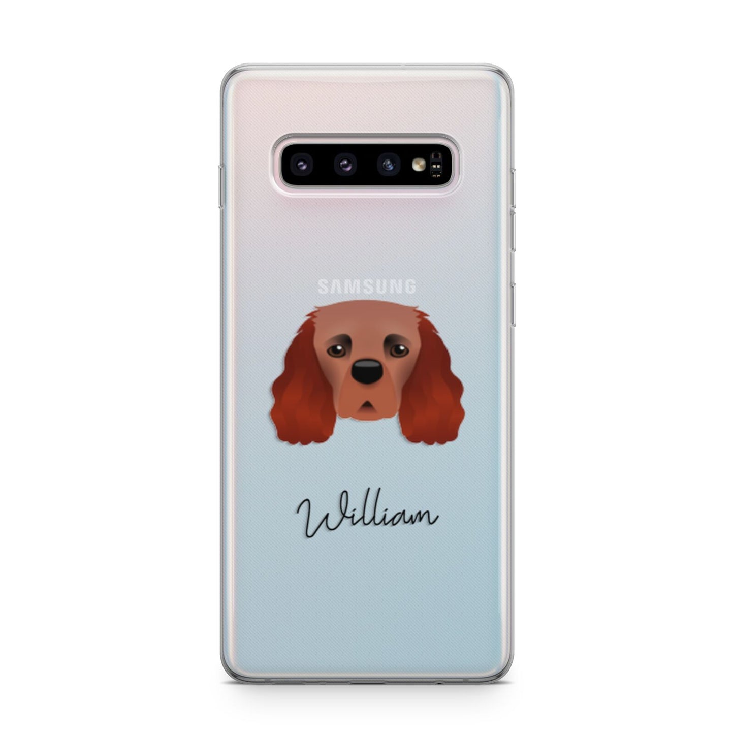 Cavalier King Charles Spaniel Personalised Samsung Galaxy S10 Plus Case