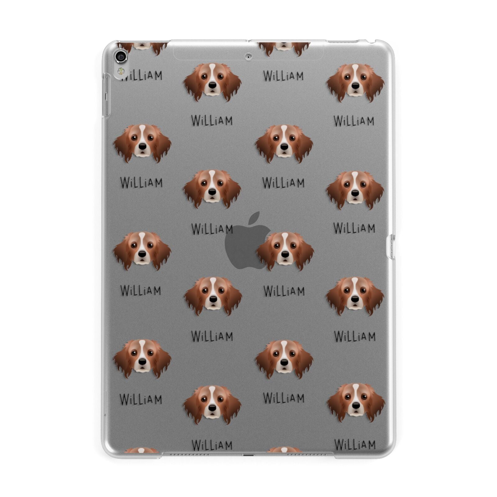 Cavapom Icon with Name Apple iPad Silver Case