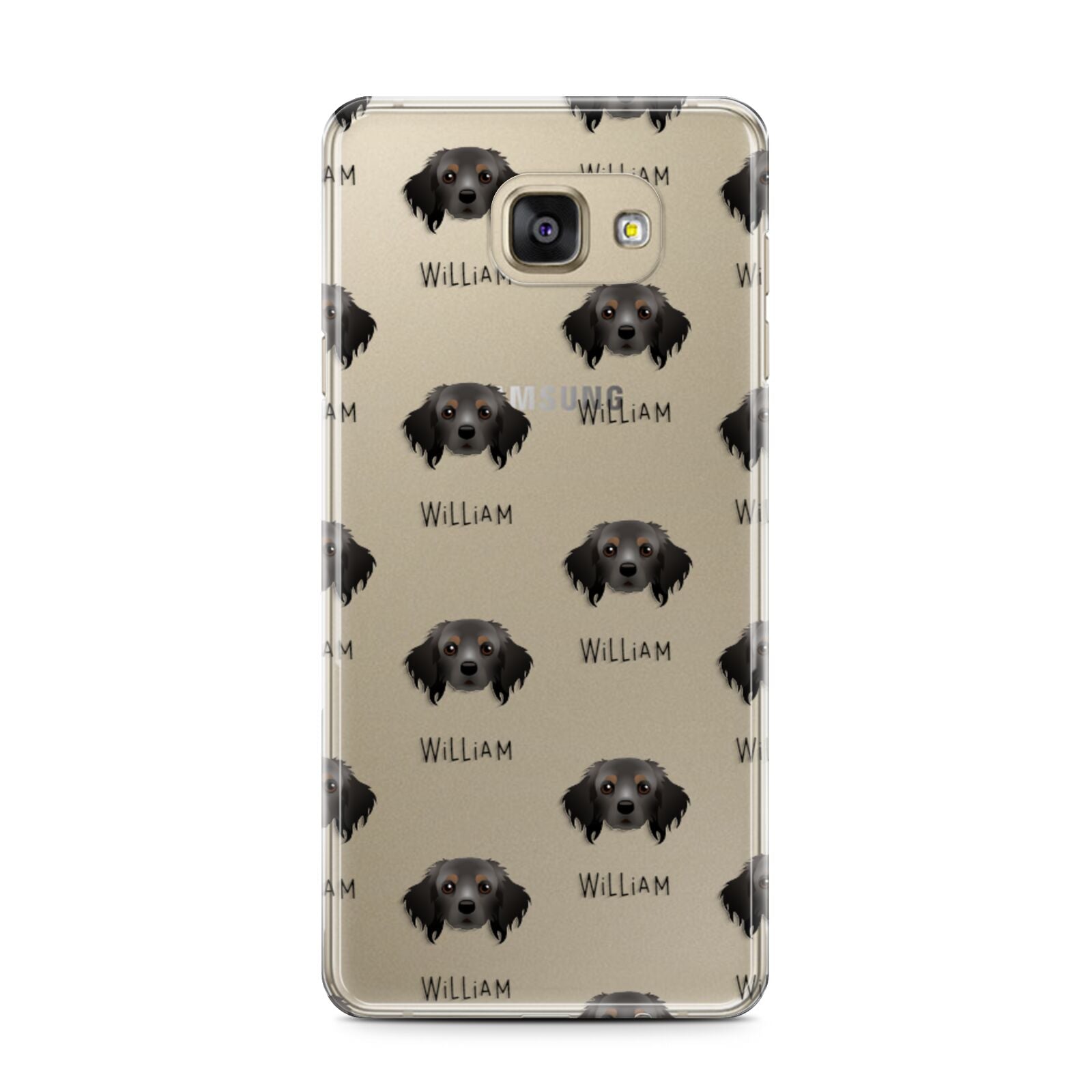 Cavapom Icon with Name Samsung Galaxy A7 2016 Case on gold phone