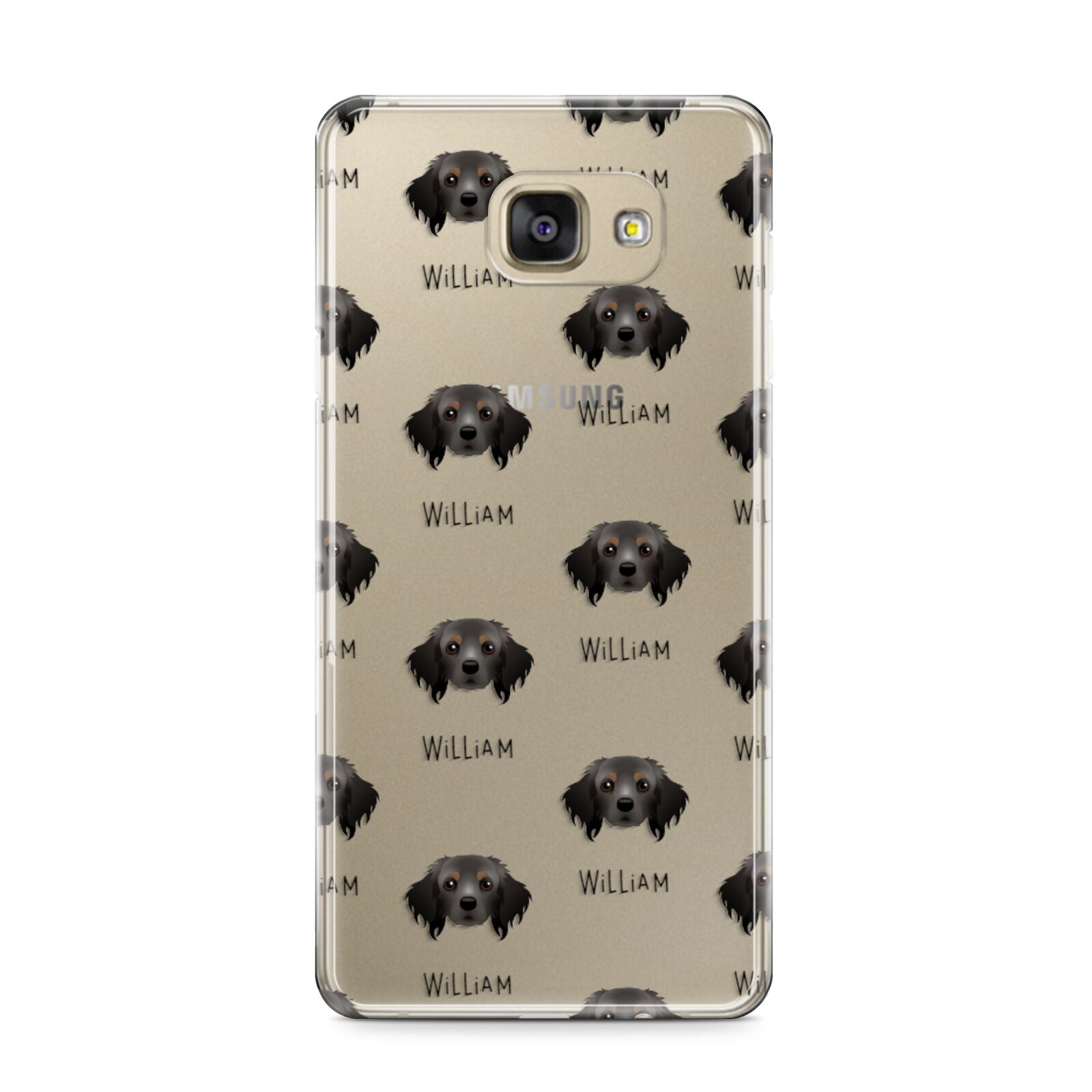 Cavapom Icon with Name Samsung Galaxy A9 2016 Case on gold phone