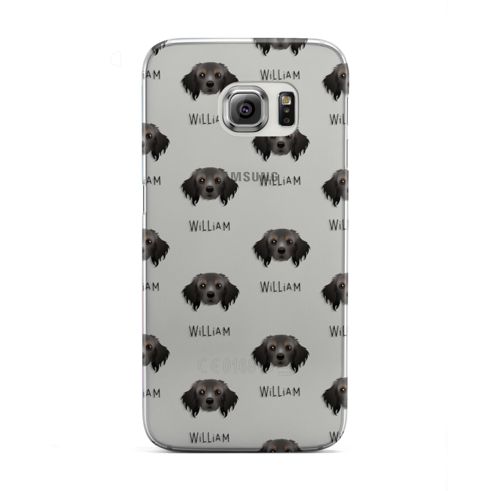 Cavapom Icon with Name Samsung Galaxy S6 Edge Case