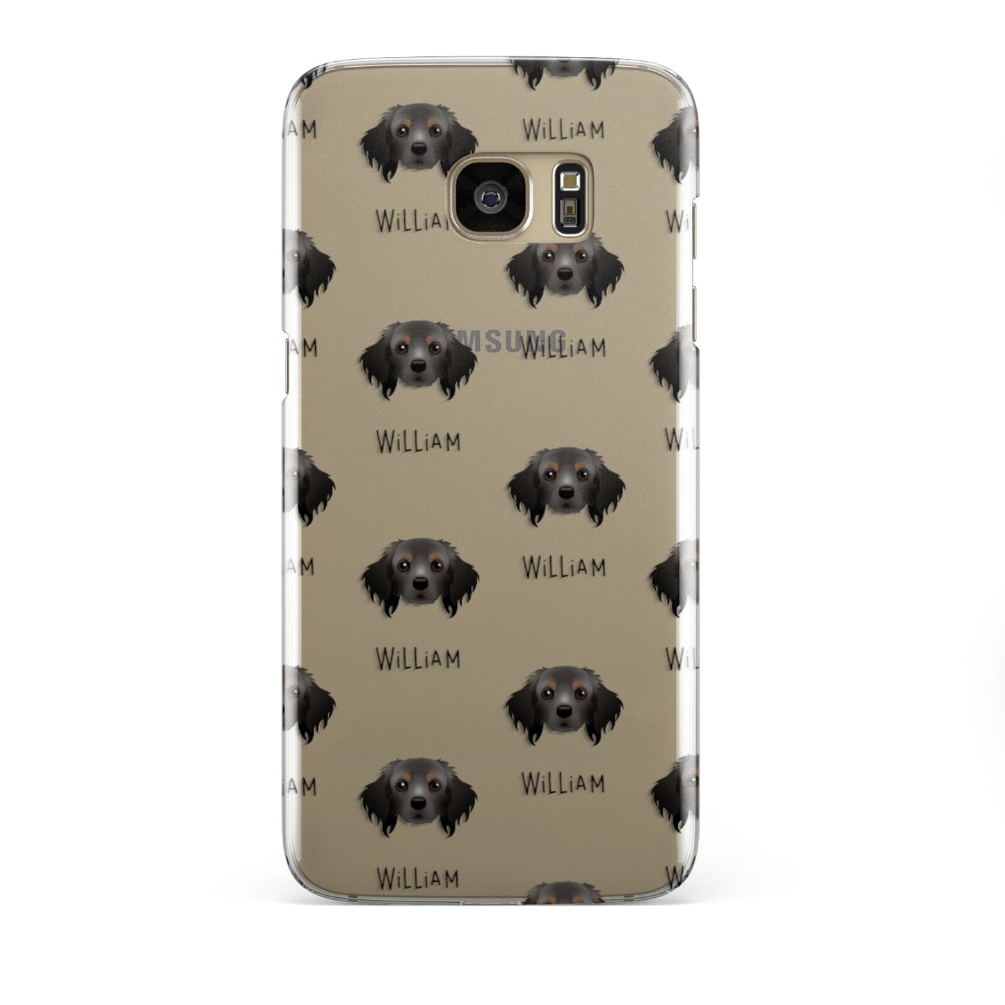 Cavapom Icon with Name Samsung Galaxy S7 Edge Case