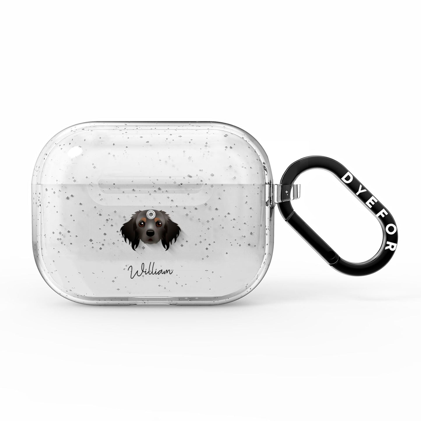 Cavapom Personalised AirPods Pro Glitter Case