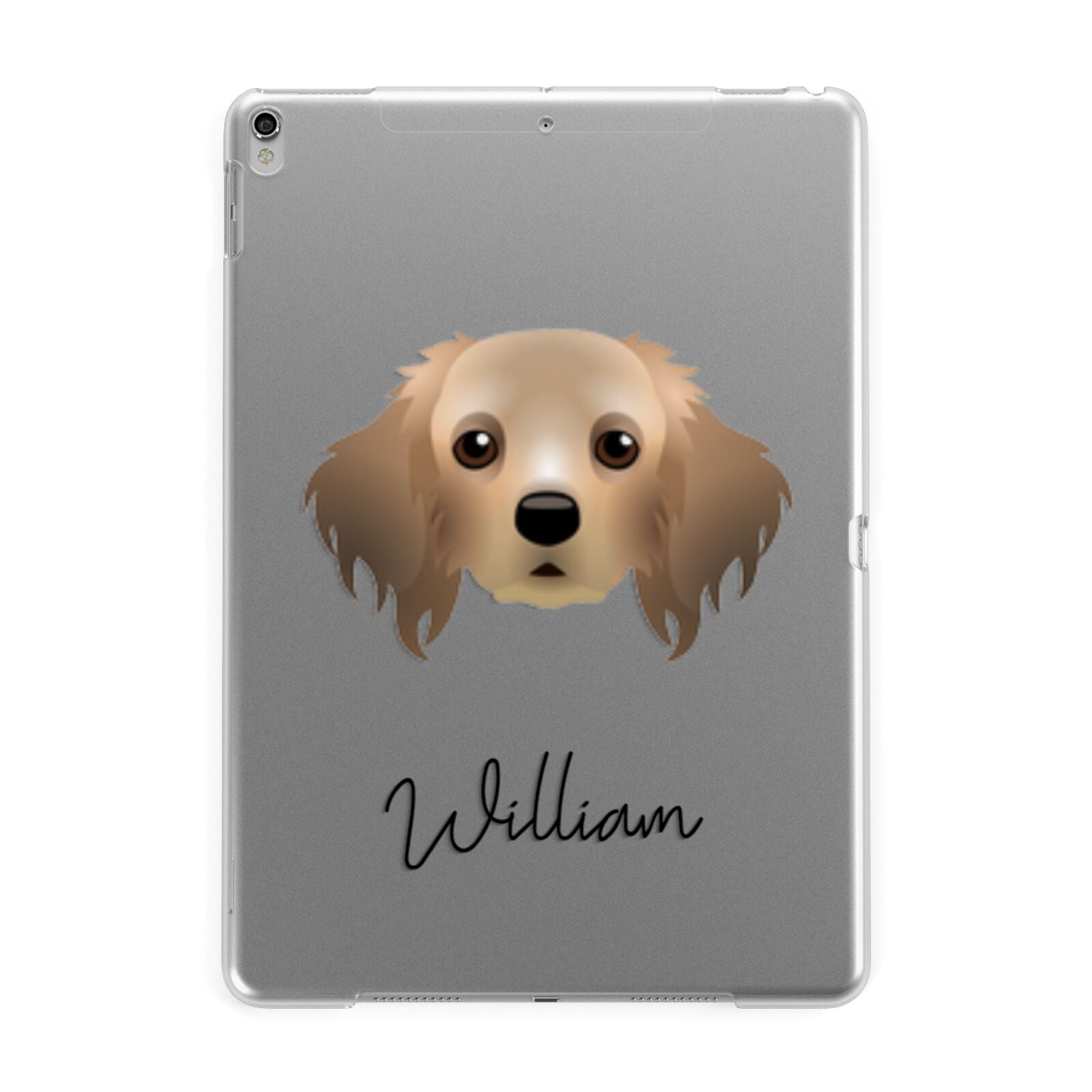 Cavapom Personalised Apple iPad Silver Case