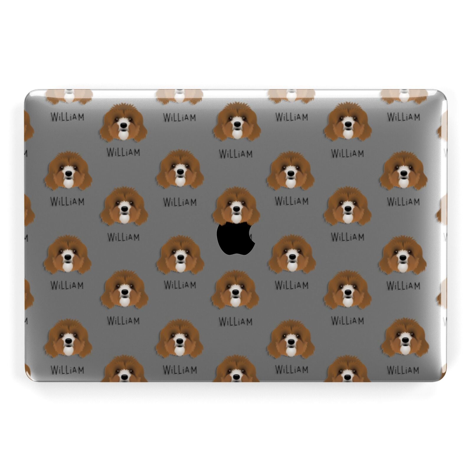 Cavapoo Icon with Name Apple MacBook Case