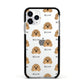 Cavapoo Icon with Name Apple iPhone 11 Pro in Silver with Black Impact Case