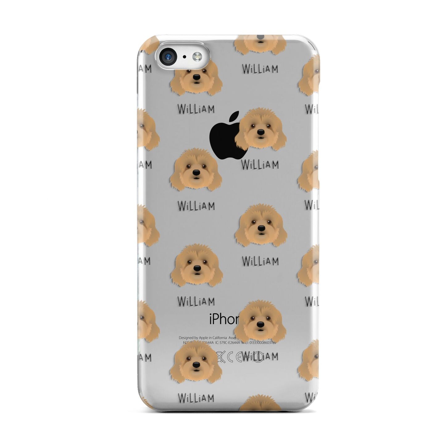 Cavapoo Icon with Name Apple iPhone 5c Case